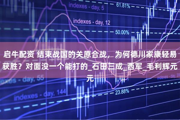 启牛配资 结束战国的关原合战，为何德川家康轻易获胜？对面没一个能打的_石田三成_西军_毛利辉元