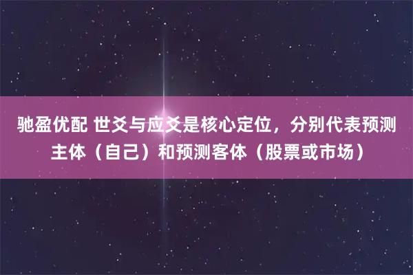 驰盈优配 世爻与应爻是核心定位,分别代表预测主体(自己)和预测客体(股票或市场)